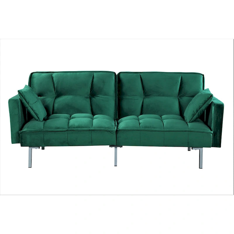 Bernal 75.6W Divano Letto Futon in Velluto
