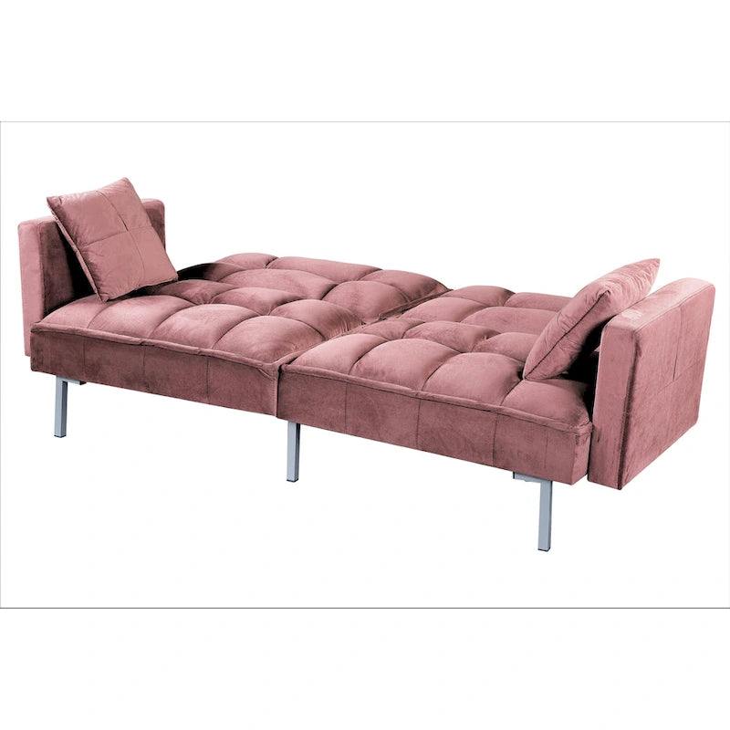 Bernal 75.6W Divano Letto Futon in Velluto