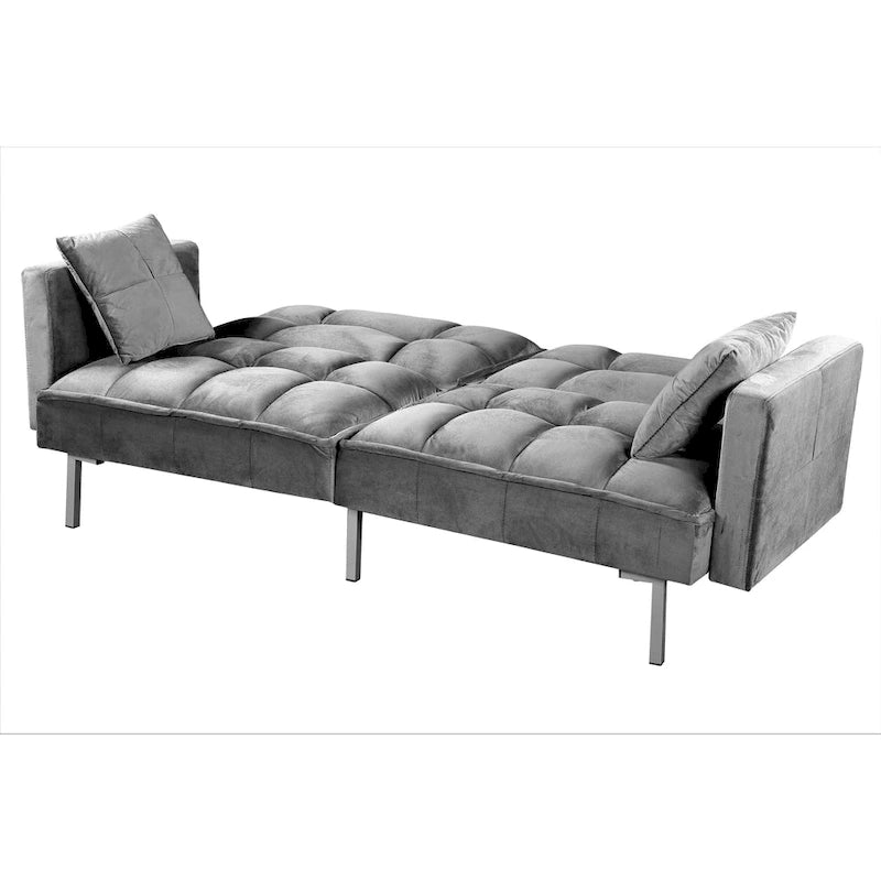 Bernal 75.6W Divano Letto Futon in Velluto