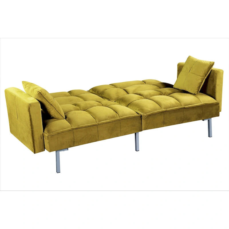 Bernal 75.6W Divano Letto Futon in Velluto