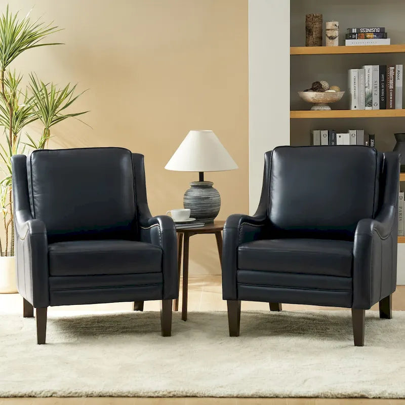 Pascual Poltrona da Salotto Comfy Set da 2 con Gambe in Legno Massello
