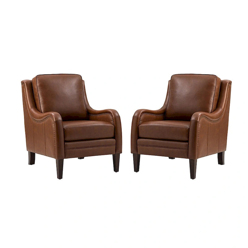 Pascual Poltrona da Salotto Comfy Set da 2 con Gambe in Legno Massello