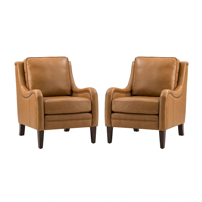 Pascual Poltrona da Salotto Comfy Set da 2 con Gambe in Legno Massello