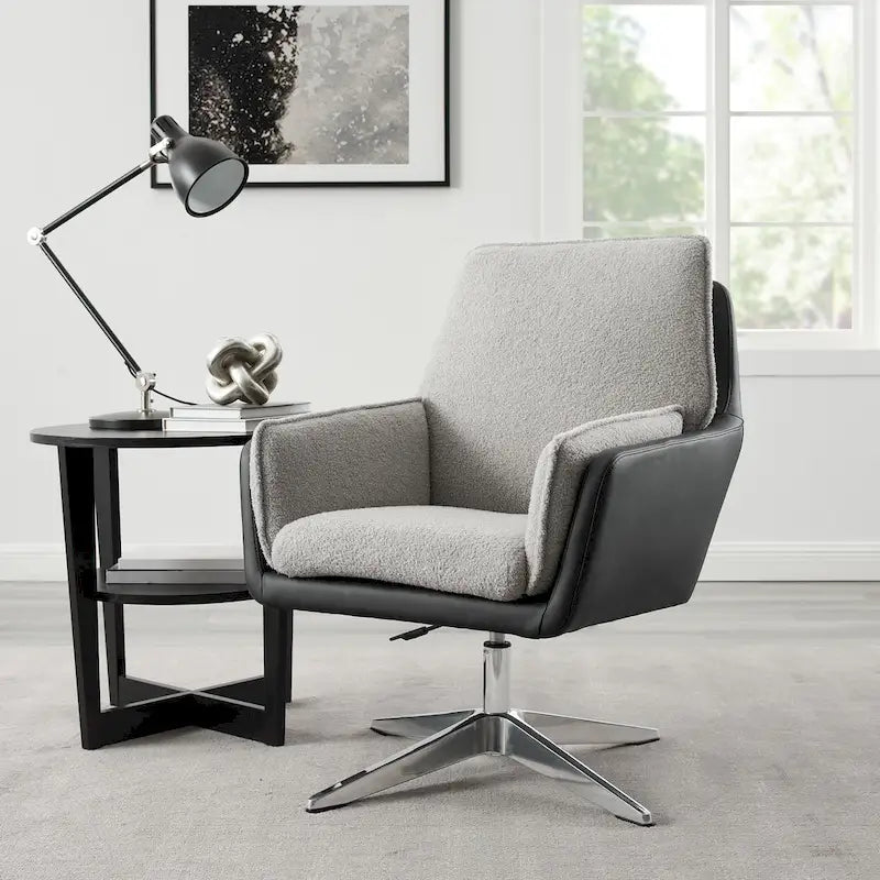 Sedia Sherpa Marcia Swivel Sedia d'Accento