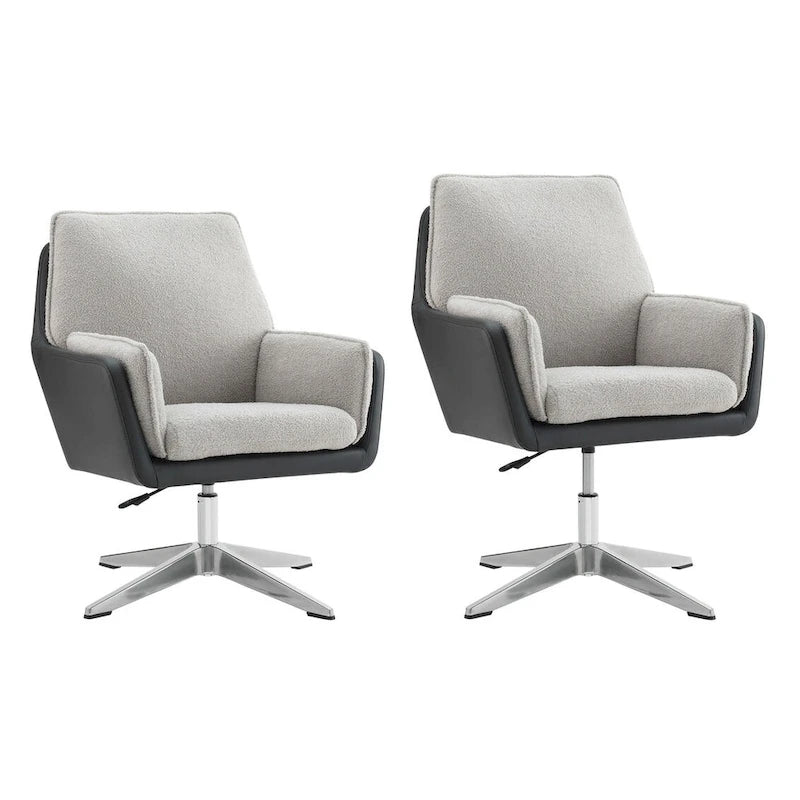 Sedia Sherpa Marcia Swivel Sedia d'Accento
