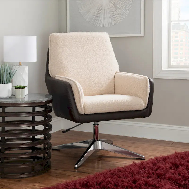 Sedia Sherpa Marcia Swivel Sedia d'Accento