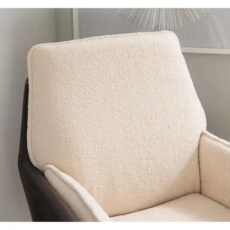 Sedia Sherpa Marcia Swivel Sedia d'Accento