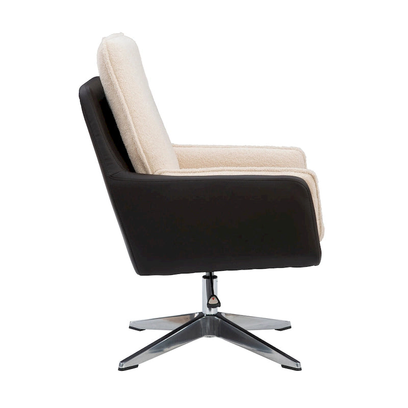 Sedia Sherpa Marcia Swivel Sedia d'Accento