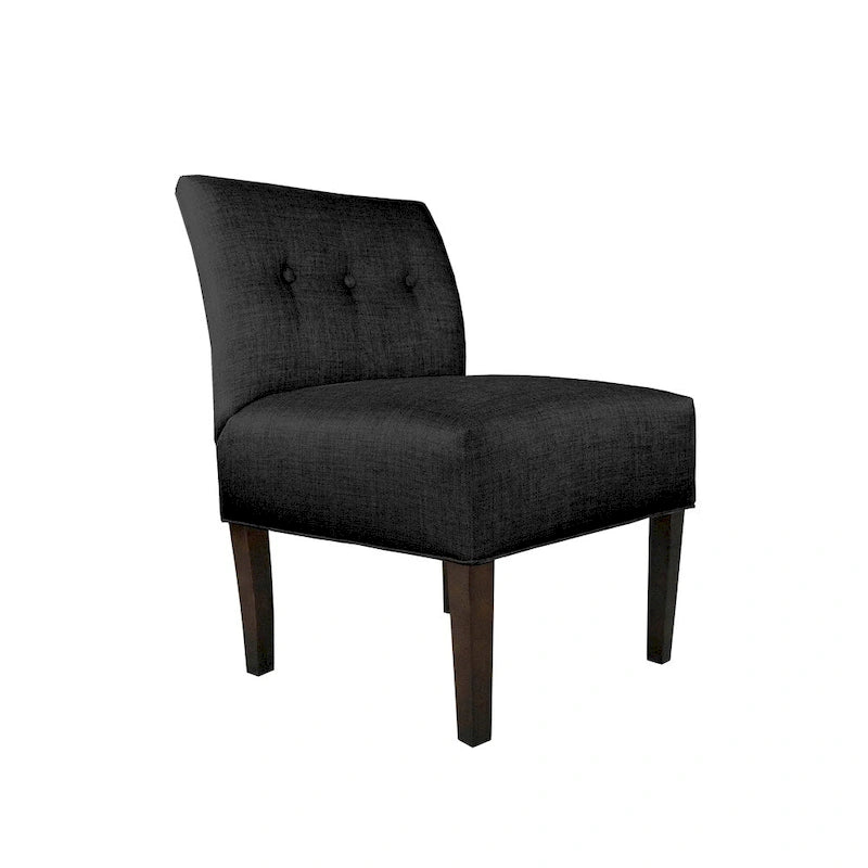 MJL Furniture Obsession Sedia d'accento trapuntata in similpelle marrone (COSÌ COM'È)