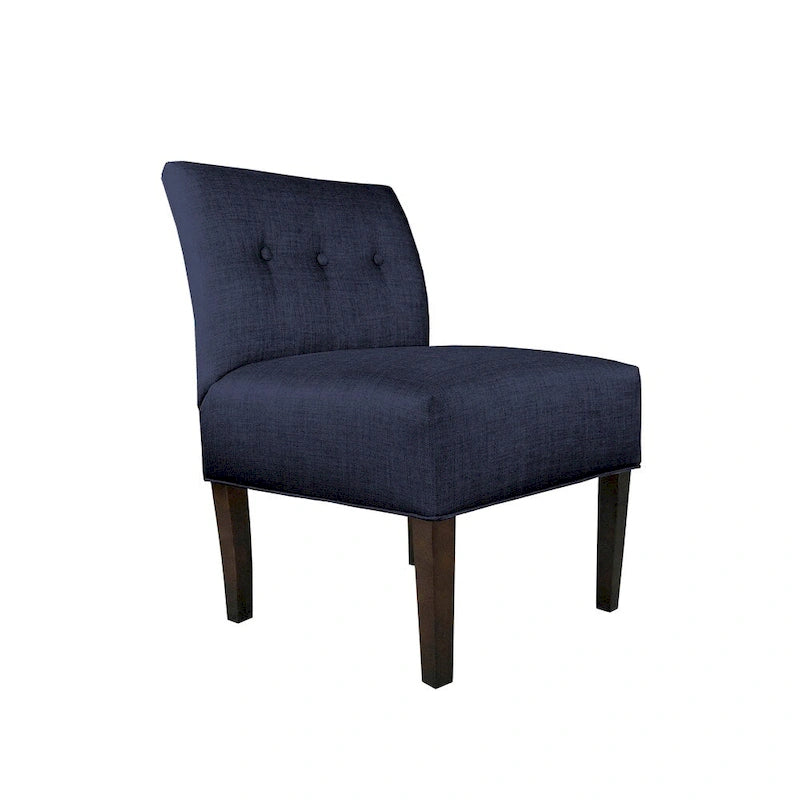 MJL Furniture Obsession Sedia d'accento trapuntata in similpelle marrone (COSÌ COM'È)