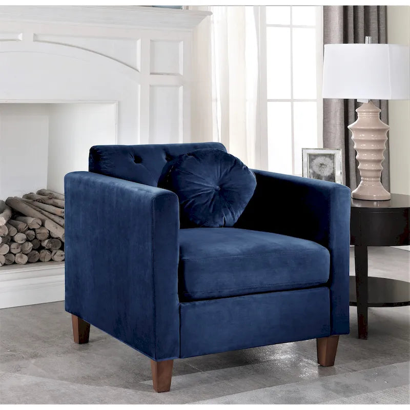 Poltrona Classica Chesterfield Persaud Velvet Kitts