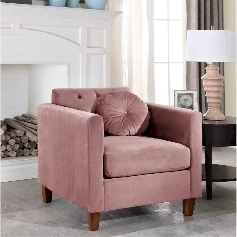 Poltrona Classica Chesterfield Persaud Velvet Kitts