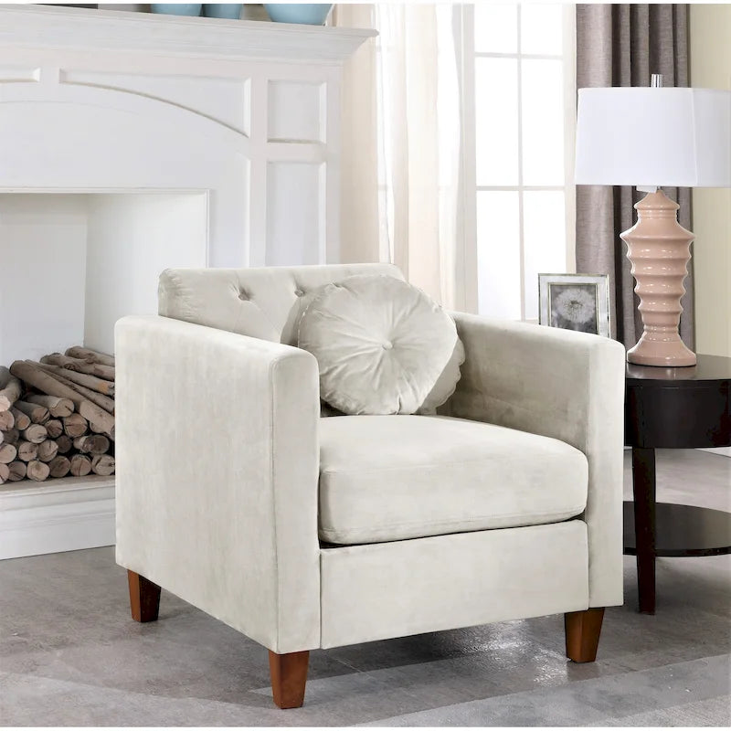 Poltrona Classica Chesterfield Persaud Velvet Kitts