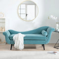 Chaise longue 70,86W con bracciolo a voluta