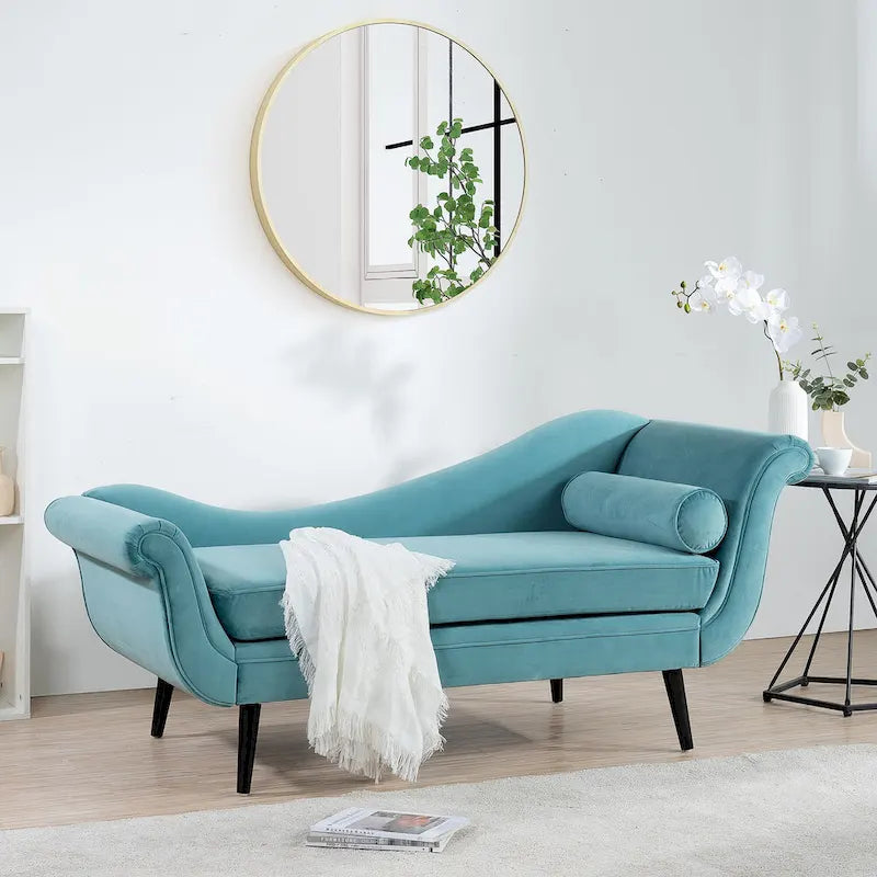 Chaise longue 70,86W con bracciolo a voluta