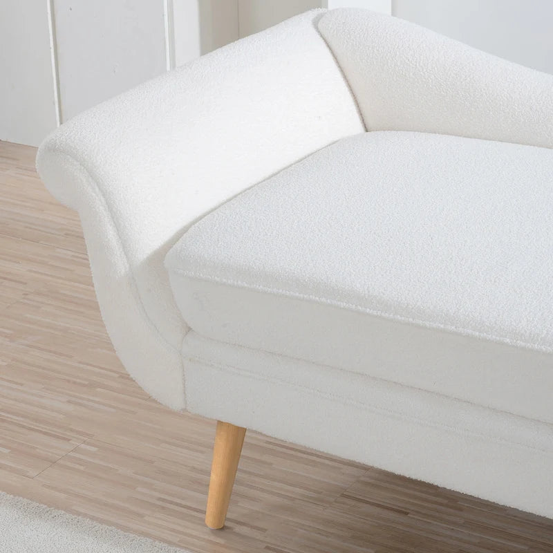 Chaise longue 70,86W con bracciolo a voluta