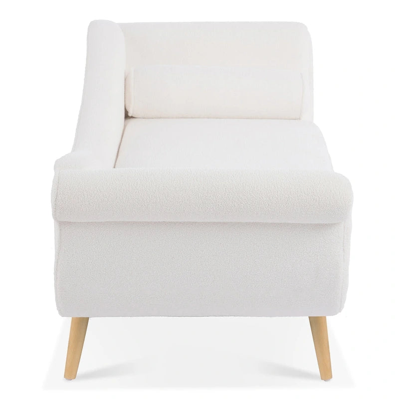 Chaise longue 70,86W con bracciolo a voluta