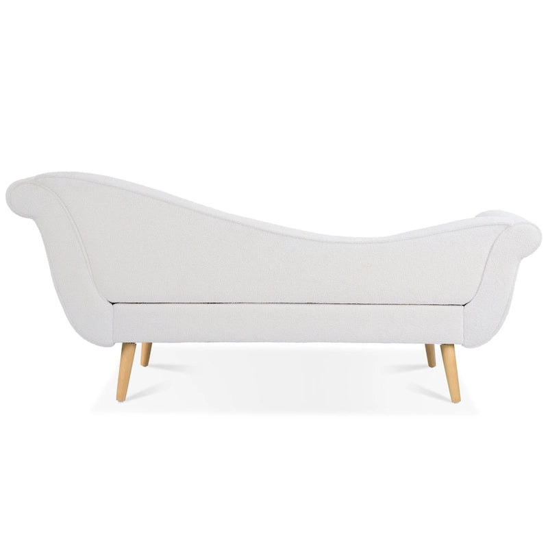 Chaise longue 70,86W con bracciolo a voluta