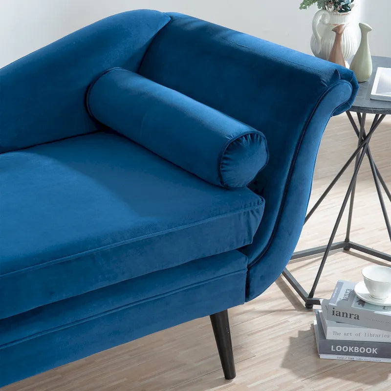 Chaise longue 70,86W con bracciolo a voluta