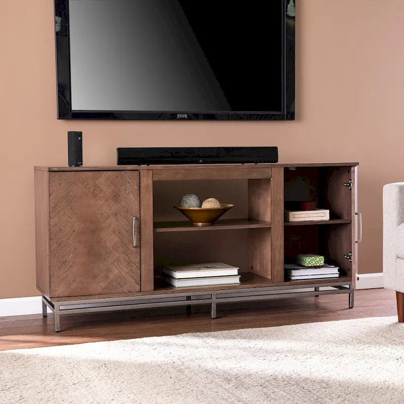 Mobile TV Dibbonly con contenitore per TV fino a 56 pollici, prodotto da SEI Furniture