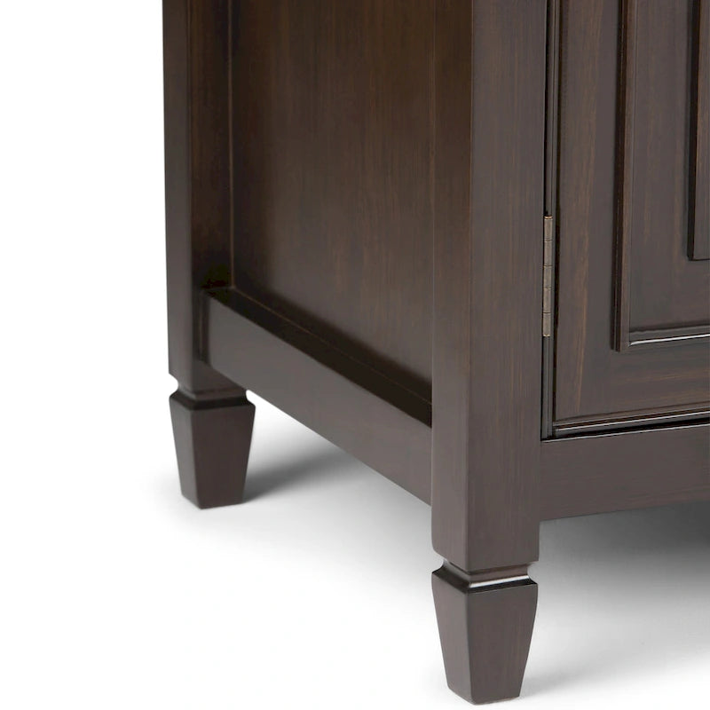WYNDENHALL Hampshire MOBILE TV Tradizionale in LEGNO MASSELLO, Larghezza 72 pollici, per TV fino a 80 pollici - 72L x 18P x 24 A