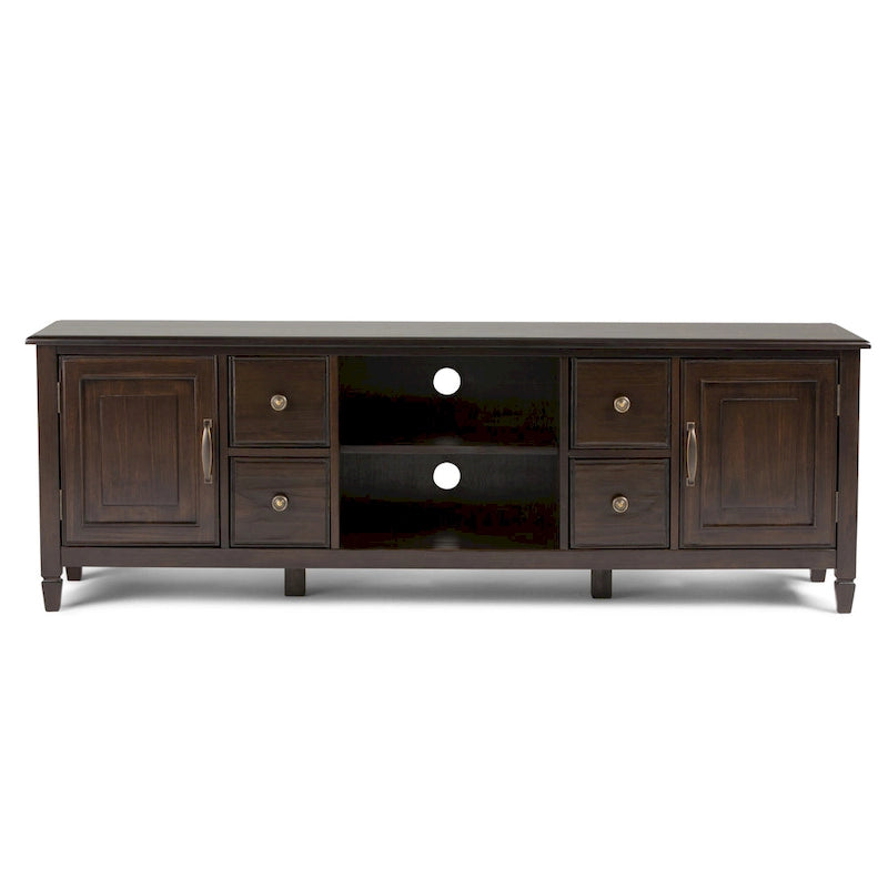 WYNDENHALL Hampshire MOBILE TV Tradizionale in LEGNO MASSELLO, Larghezza 72 pollici, per TV fino a 80 pollici - 72L x 18P x 24 A