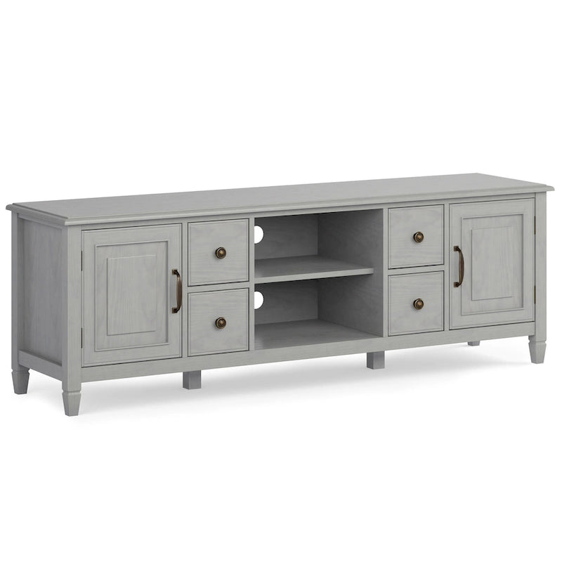 WYNDENHALL Hampshire MOBILE TV Tradizionale in LEGNO MASSELLO, Larghezza 72 pollici, per TV fino a 80 pollici - 72L x 18P x 24 A