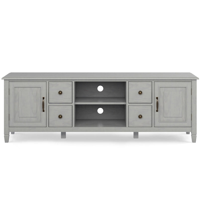 WYNDENHALL Hampshire MOBILE TV Tradizionale in LEGNO MASSELLO, Larghezza 72 pollici, per TV fino a 80 pollici - 72L x 18P x 24 A