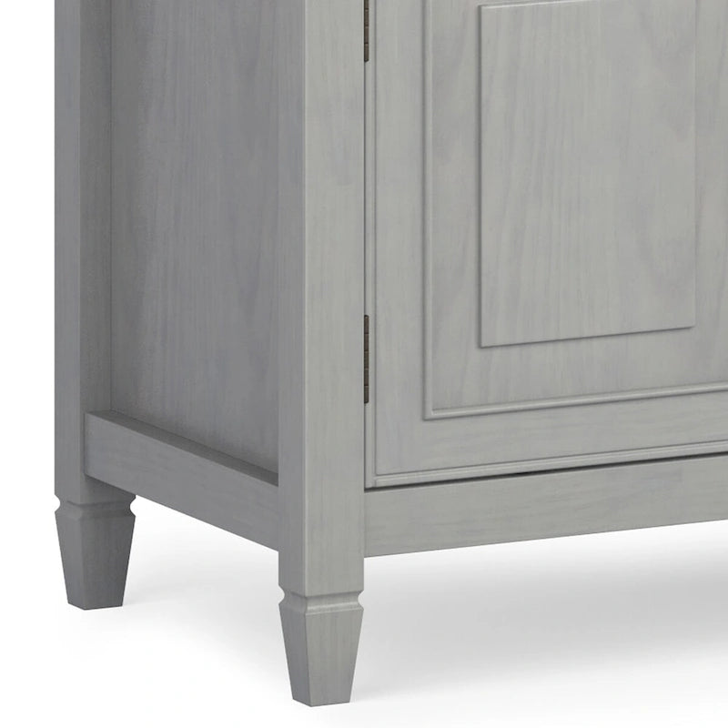 WYNDENHALL Hampshire MOBILE TV Tradizionale in LEGNO MASSELLO, Larghezza 72 pollici, per TV fino a 80 pollici - 72L x 18P x 24 A