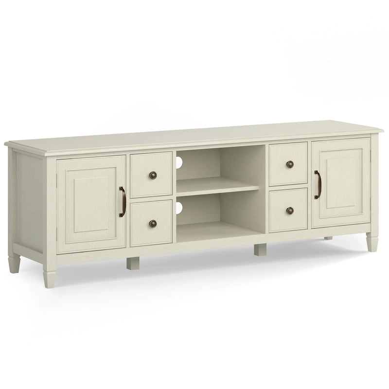 WYNDENHALL Hampshire MOBILE TV Tradizionale in LEGNO MASSELLO, Larghezza 72 pollici, per TV fino a 80 pollici - 72L x 18P x 24 A