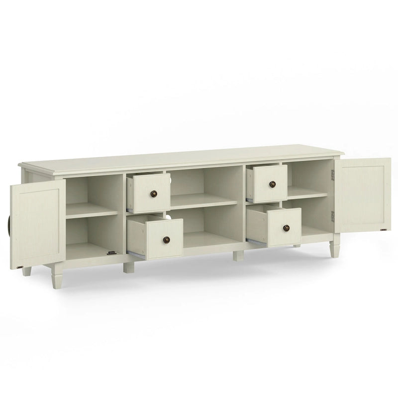 WYNDENHALL Hampshire MOBILE TV Tradizionale in LEGNO MASSELLO, Larghezza 72 pollici, per TV fino a 80 pollici - 72L x 18P x 24 A