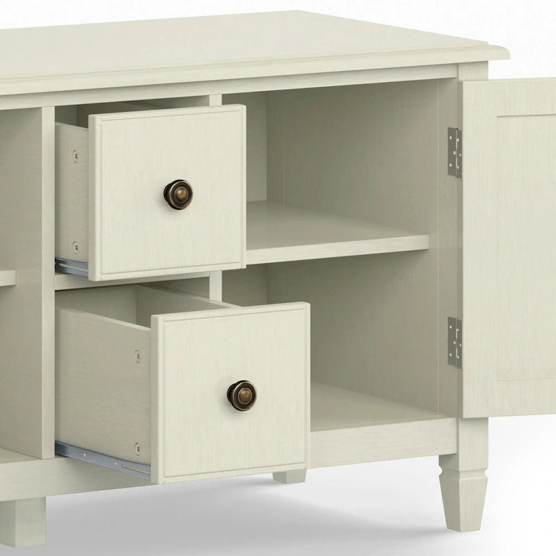 WYNDENHALL Hampshire MOBILE TV Tradizionale in LEGNO MASSELLO, Larghezza 72 pollici, per TV fino a 80 pollici - 72L x 18P x 24 A