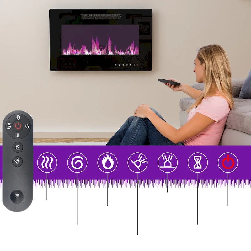 Mobile TV e Caminetto di Lusso Combinato Caratteristiche Caminetto LED Integrato