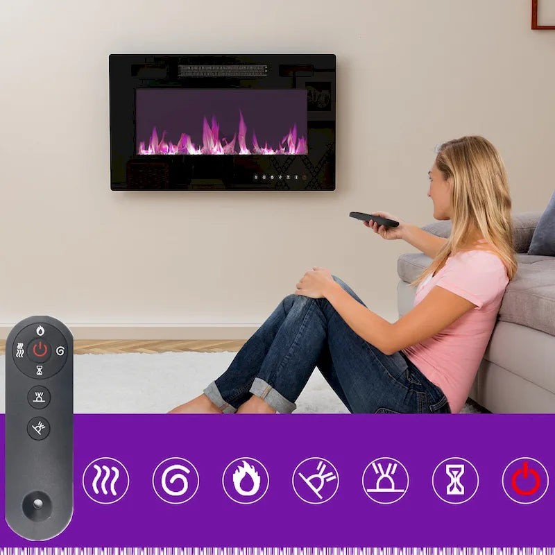 Mobile TV e Caminetto di Lusso Combinato Caratteristiche Caminetto LED Integrato