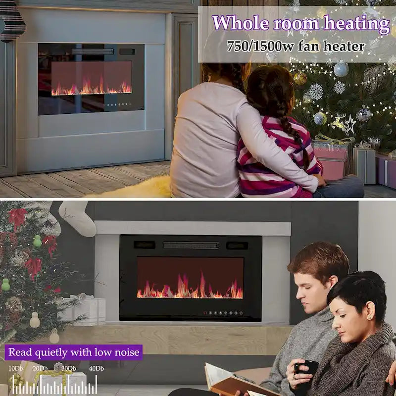 Mobile TV e Caminetto di Lusso Combinato Caratteristiche Caminetto LED Integrato