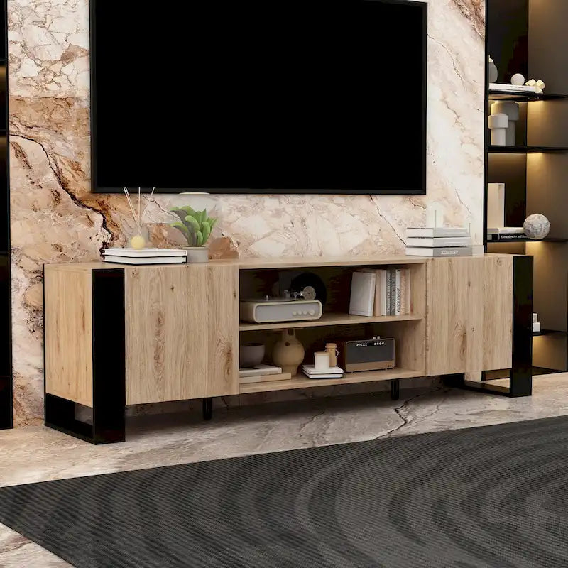 Mobile TV e Caminetto di Lusso Combinato Caratteristiche Caminetto LED Integrato