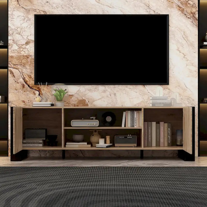 Mobile TV e Caminetto di Lusso Combinato Caratteristiche Caminetto LED Integrato