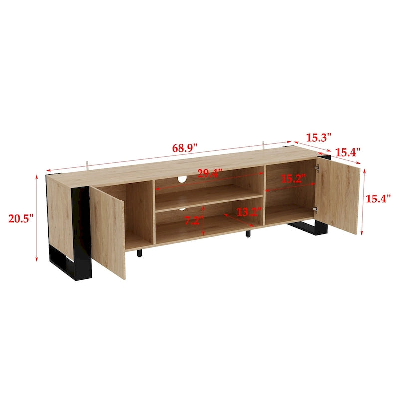 Mobile TV e Caminetto di Lusso Combinato Caratteristiche Caminetto LED Integrato