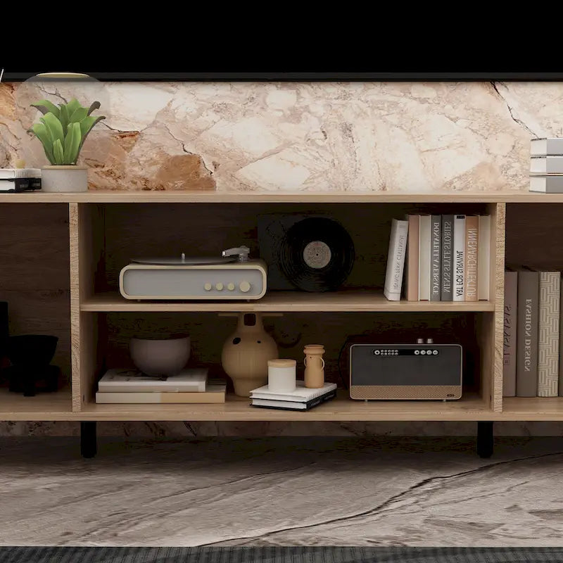 Mobile TV e Caminetto di Lusso Combinato Caratteristiche Caminetto LED Integrato