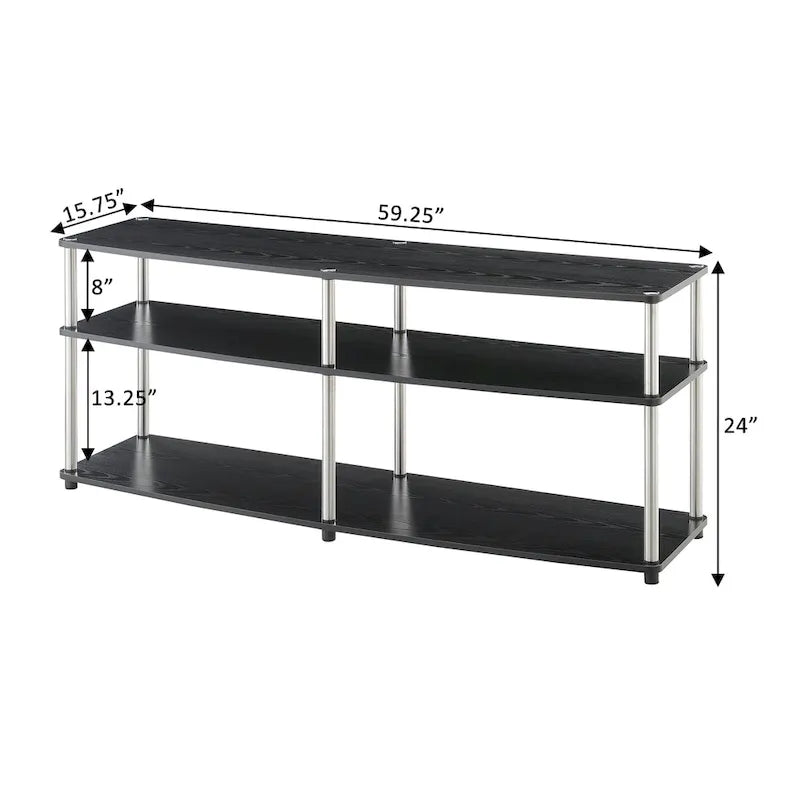 Convenience Concepts Designs2Go Porta TV a 3 ripiani da 65 pollici