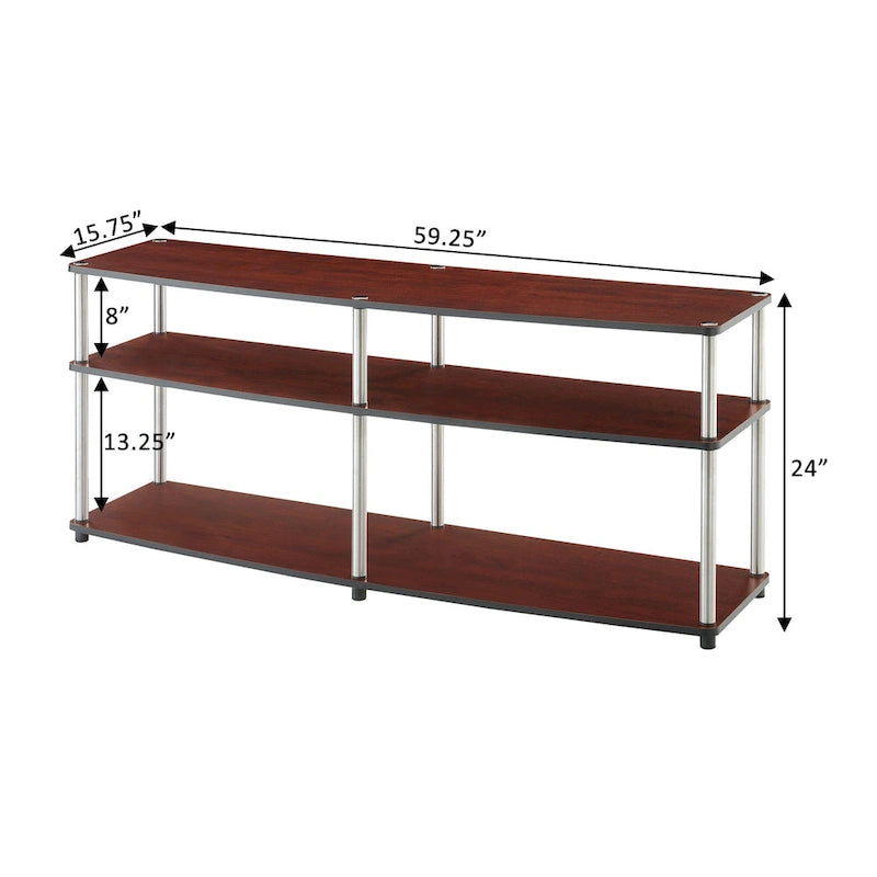 Convenience Concepts Designs2Go Porta TV a 3 ripiani da 65 pollici