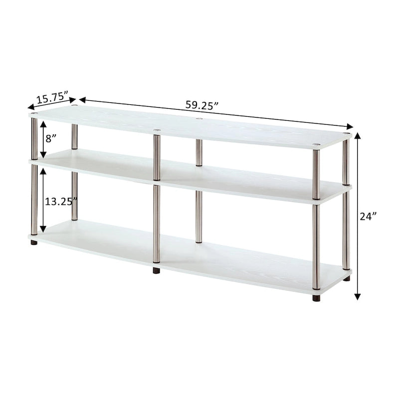 Convenience Concepts Designs2Go Porta TV a 3 ripiani da 65 pollici