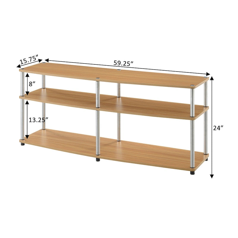 Convenience Concepts Designs2Go Porta TV a 3 ripiani da 65 pollici