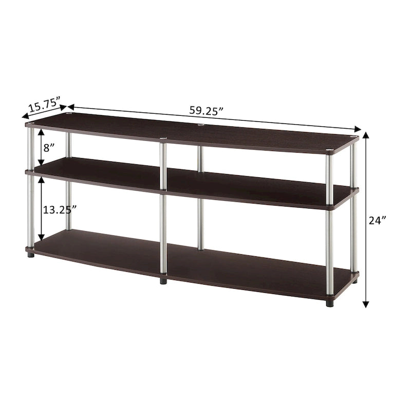 Convenience Concepts Designs2Go Porta TV a 3 ripiani da 65 pollici