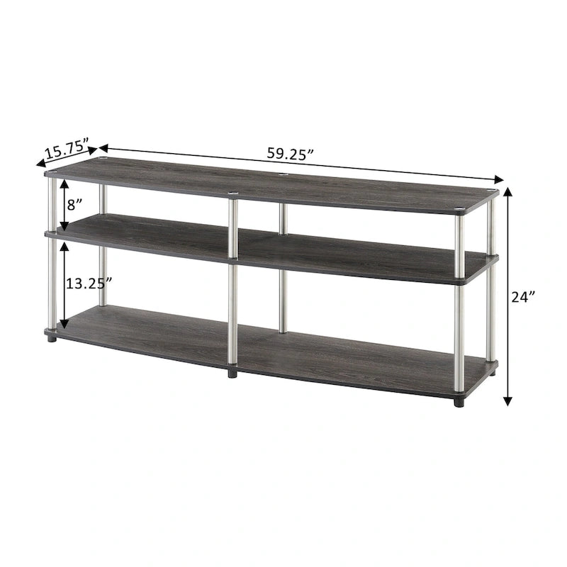 Convenience Concepts Designs2Go Porta TV a 3 ripiani da 65 pollici