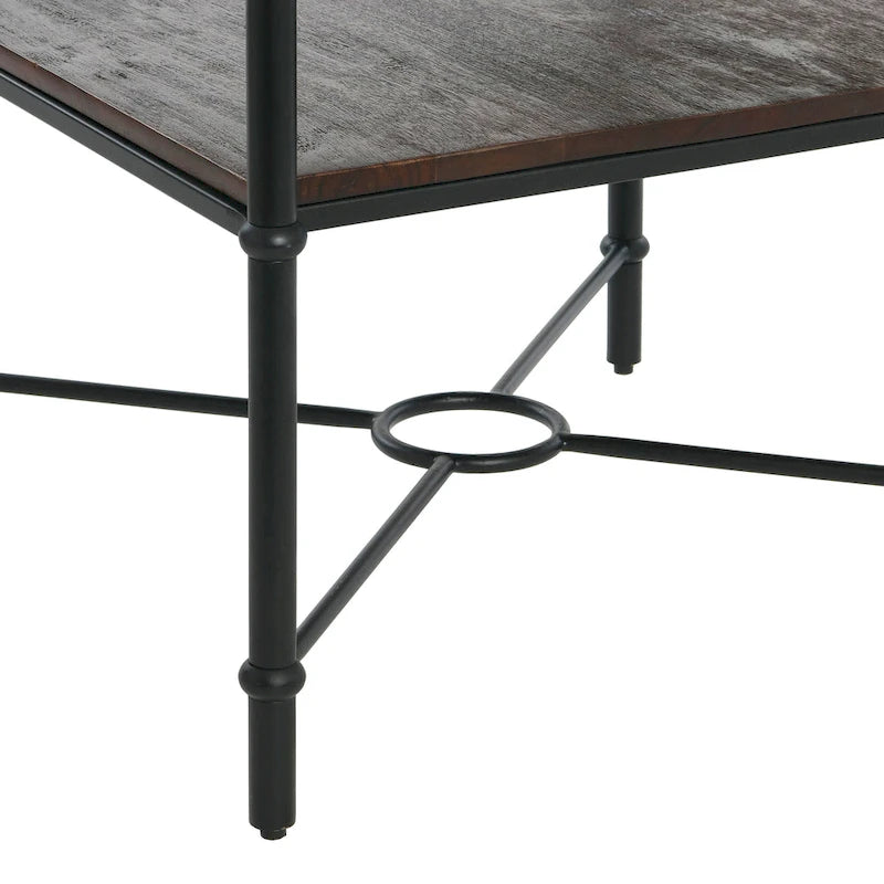 Tavolino con ripiano contenitore