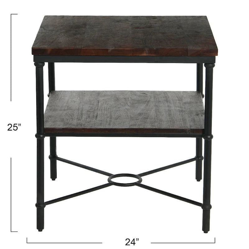 Tavolino con ripiano contenitore