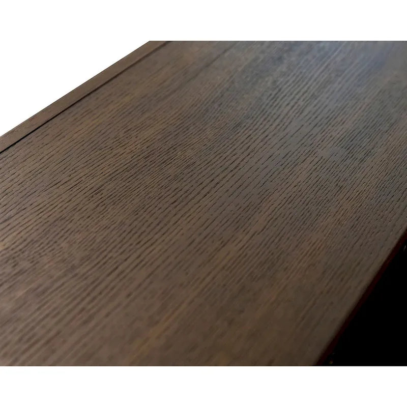 Mobile consolle Modern Wood 40 con ante, porta TV, mobiletto, consolle da ingresso, completamente assemblato, marrone