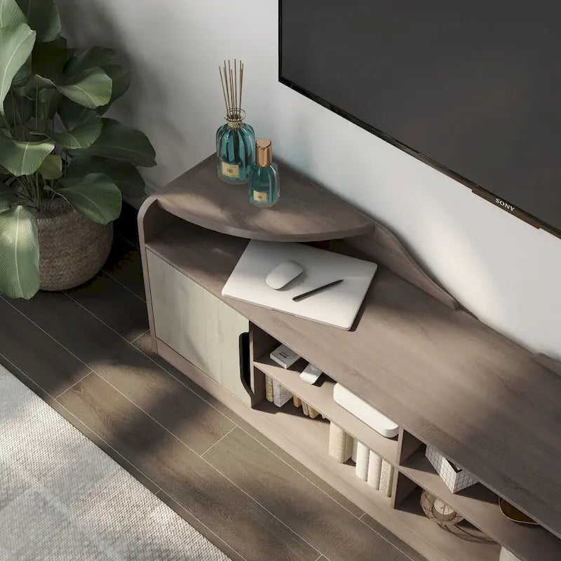 Mobile TV multifunzione Fetz Rustic da 72 pollici di Furniture of America