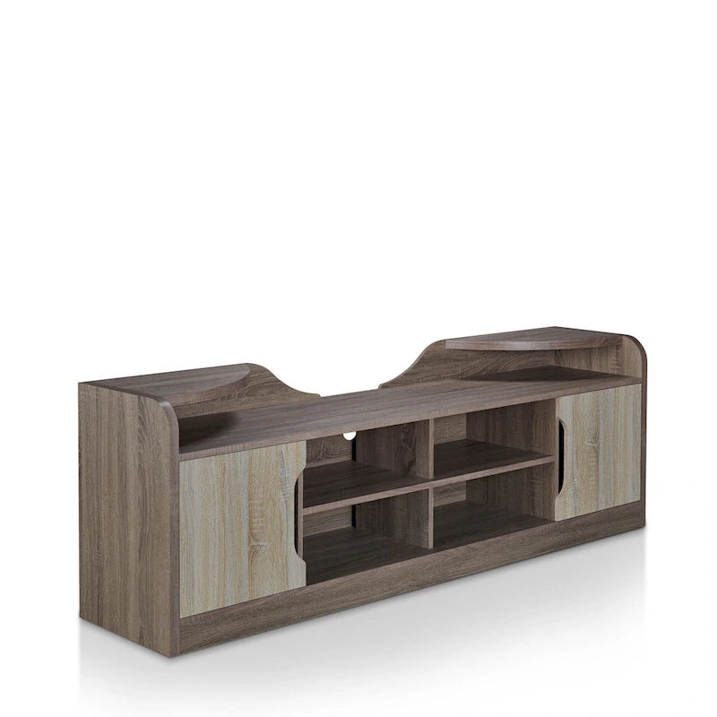 Mobile TV multifunzione Fetz Rustic da 72 pollici di Furniture of America